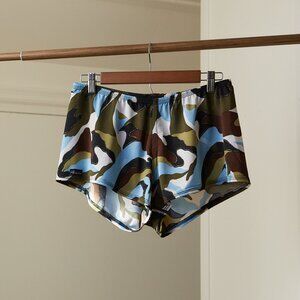 Camo Derby Skinz Athletic Shorts | Blue, Green, Brown
